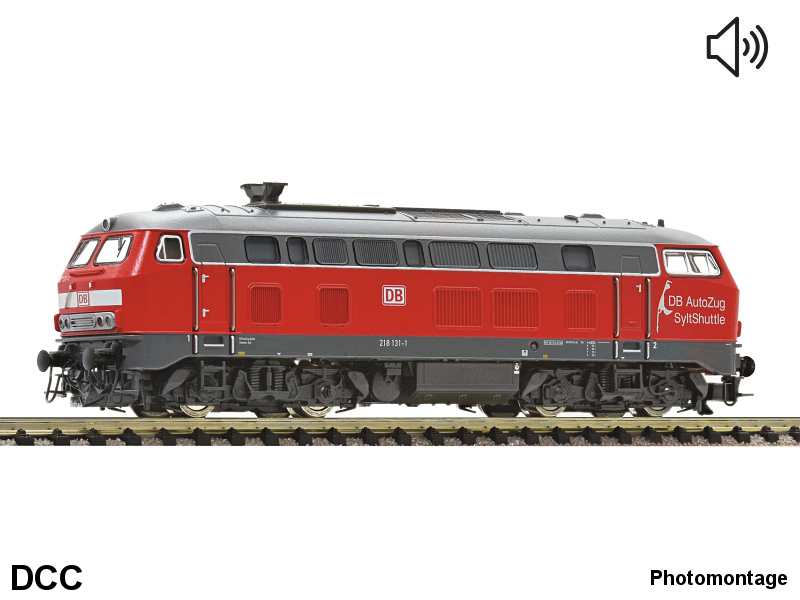 Fleischmann N Diesellokomotive BR 218 DB AG Sylt Shuttle Epoche VI DCC digital + Sound 724302