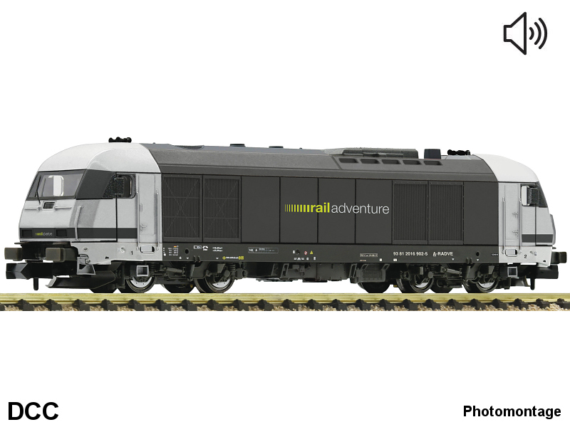 Fleischmann N Diesellokomotive BR 2016 Railadventure Epoche VI DCC digital + Sound 7370017