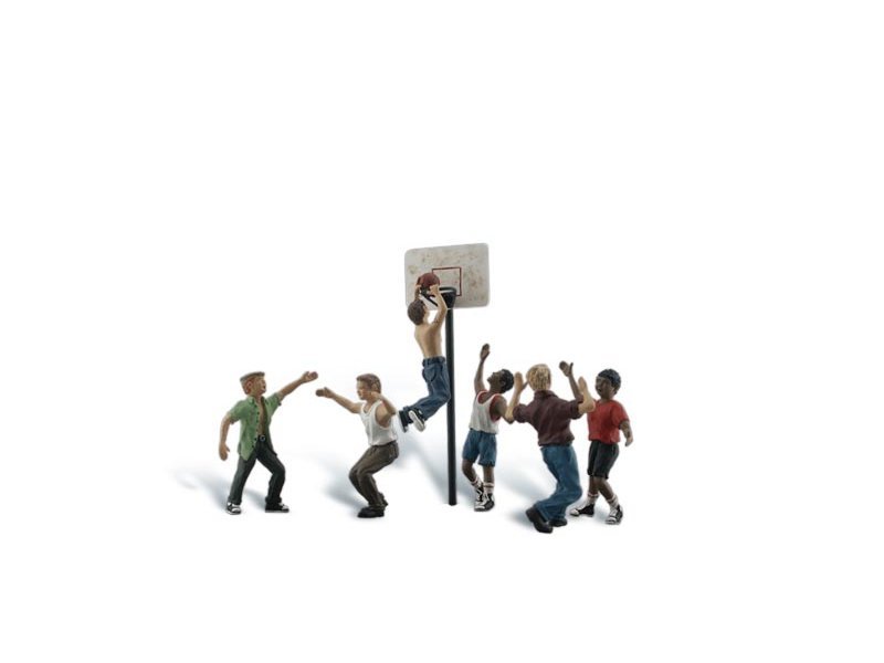 Woodland Scenics Figuren Spur N Basketball Spieler Jugendliche WA2207