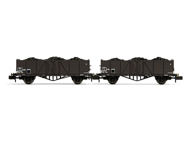 Arnold Güterwagen-Set SNCF offene Güterwagen 2 Stück beladen mit Kohle HN6491